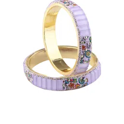 ZULKA Set of 2 Cubic Zirconia-Studded Bangles image 2