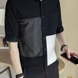 HERE&NOW Men Original Colourblocked Casual Shirt-picture-41
