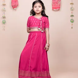 KASYA Girls Printed Ready to Wear Lehenga & Blouse With Dupatta-picture-45