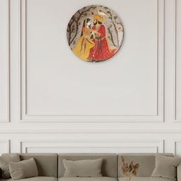 THE QUIRKY HOME Red & Yellow Printed Ceramic Wall Plates-image-39