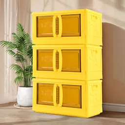 RUBOXA Yellow Set of 3 Regular Drawer Organiser Organisers image 5