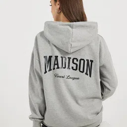 Styli Oversized Fit Typography Printed Drop Shoulder Longline Hooded Sweatshirt-picture-22