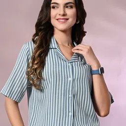 all about you Women Striped Shirt Style Top-image-90