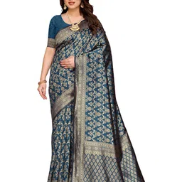 Moda Rapido Ethnic Motifs Woven Design Zari Banarasi Saree-picture-44