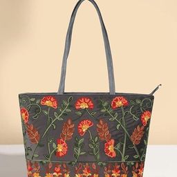 EVEDA Women Floral Printed Structured Shoulder Bag-6
