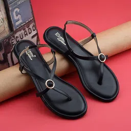 D LORZERI Women Open Toe Flats-image-34