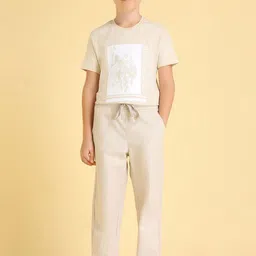 U.S. Polo Assn. Kids Boys Striped Relaxed Trousers-image-69