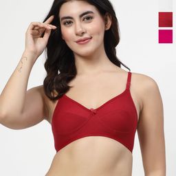 LILY Enimsaj Women Pack Of 4 Full Coverage Non Padded Bra-picture-7