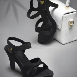 sneakers villa Women Strappy Open Toe Platform Heel Sandals-17