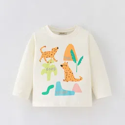 INCLUD Girls Graphic Printed Round Neck Regular Fit Casual T-Shirt-image-69