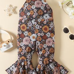 LULU & SKY Girls Printed Capri Jumpsuit-12