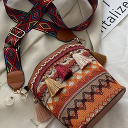 StyleCast x Revolte Printed PU Bucket Handheld Bag-13