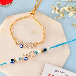 Ascension Set Of 2 Rakhi With Fridge Magnet & Roli Tilak-image-3