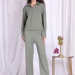 NEUDIS Shirt Collar Top With Trousers-picture-16