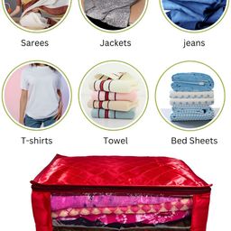 Ajabh Maroon Set of 6 Regular Multi-Utility Organisers image 4