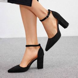 GLO GLAMP Suede Block Pumps-47