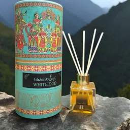 GLOBAL AROMA Blue & Red White Oud Reed Aroma Oil Diffuser & Sticks 100ml-48