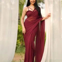 Moda Rapido Pure Georgette Saree With Unstitched With Unstitched Blouse piece-33