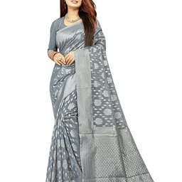 Moda Rapido Ethnic Motifs Woven Design Pure Cotton Saree-image-26