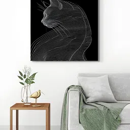 999Store Black & Grey 1 Piece Canvas Birds and Animals Wall Paintings-image-66