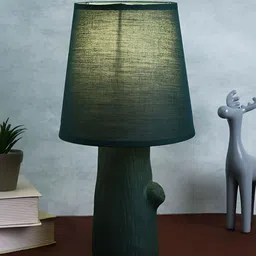 TAYHAA Teal Ceramic Contemporary Frusturical Shaped Table Lamp-image-65