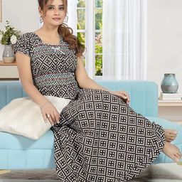 Inner Beats Women Multi Nightdress-image-90