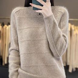 all about you Women Pullover Sweaters with Fuzzy Detail-picture-12