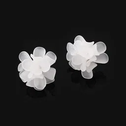 Krelin Rhodium-Plated Floral Shaped Studs-image-13