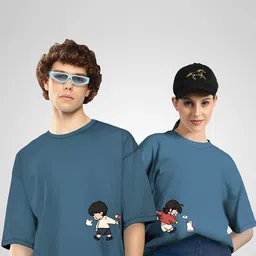 BAESD Unisex 2 Drop-Shoulder Sleeves Twistform T-shirt-image-19