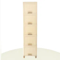 RUBOXA Cream-Coloured Set of 6 Regular Drawer Organiser Organisers image 4