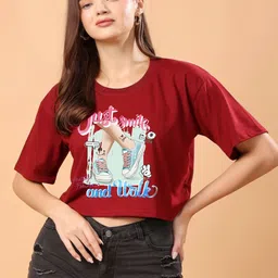 SWIFTLY Women Printed Bio Finish T-shirt-image-46