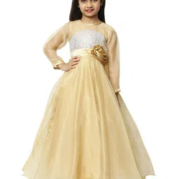 Wish little Satin Fit & Flare Maxi Dress-21