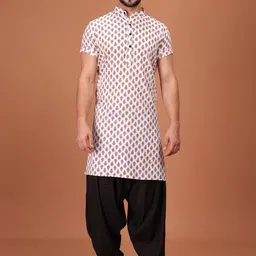 SHIWAM ETHNIX Men Ethnic Motifs Printed Festive Kurta-picture-42