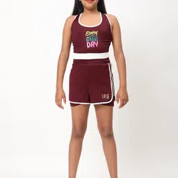 DIDA Girls Printed Top With Shorts Clothing Set-picture-7