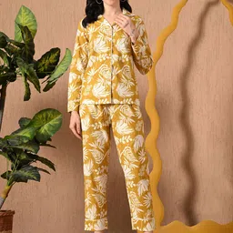 GLITO Printed Pure Cotton Shirt With Trousers Co-Ords-image-53