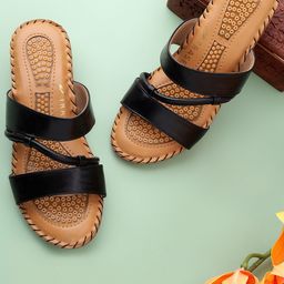 TRASE Women Open Toe Flats-64