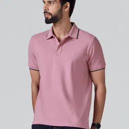XYXX Men Solid Slim Fit Polo Collar Pure Cotton Tshirt-image-23