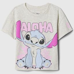 GAP Girls Lilo & Stitch Printed Drop-Shoulder Sleeves Pure Cotton T-shirt-image-36