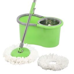 RUBOXA Green Spin Mop With Wringer Mopping Bucket With 2 Refills-28