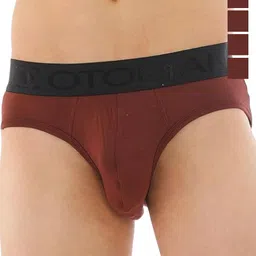 OTOMAN Pack Of 5 Mid Rise Breathable Briefs 3-SOLID-BRIEF-ORANGE-S-picture-55