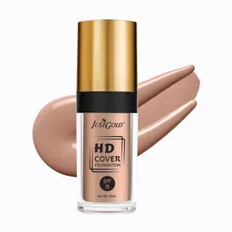 JUSTGOLD HD Cover SPF 15 Satin Finish Foundation - Chocolate 7-8