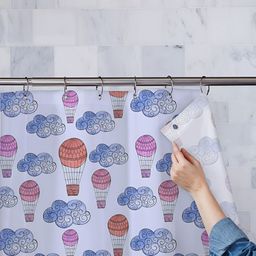 ArtzFolio Purple & Pink Printed Waterproof Shower Curtain-image-74