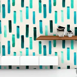 ArtzFolio Printed UV-Resistant Anti-Bacterial Abstract Watercolor Lines Peel & Stick Wallpaper-image-43