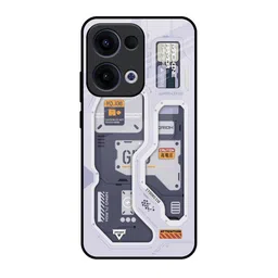 QRIOH Tech Savvy Glass Oppo Reno13 5G Back Case-14