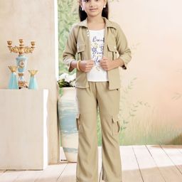 Aarika Girls Printed Top with Trousers-picture-15