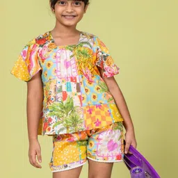 Tura Turi Girls Printed Top with Shorts-picture-20