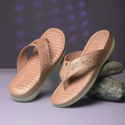 Scholl Women Synthetic Open Toe Flats With Laser Cuts-6