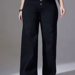 Miss Chase A+ Women Wide Leg High-Rise Heavy Fade Stretchable Jeans-image-74