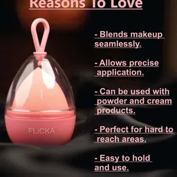 FLiCKA 3Pcs Makeup Combo - Blend Shine Foundation & Get Set Go Primer with Beauty Blender image 4