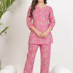 CORSICA Printed Cotton Tunic With Trousers Co-Ords-image-20